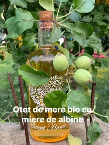 Oțet de mere și miere fără conservanți